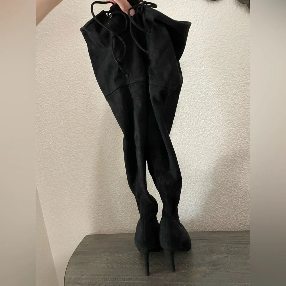 Aldo Black suede Over-the-Knee Women's Boots